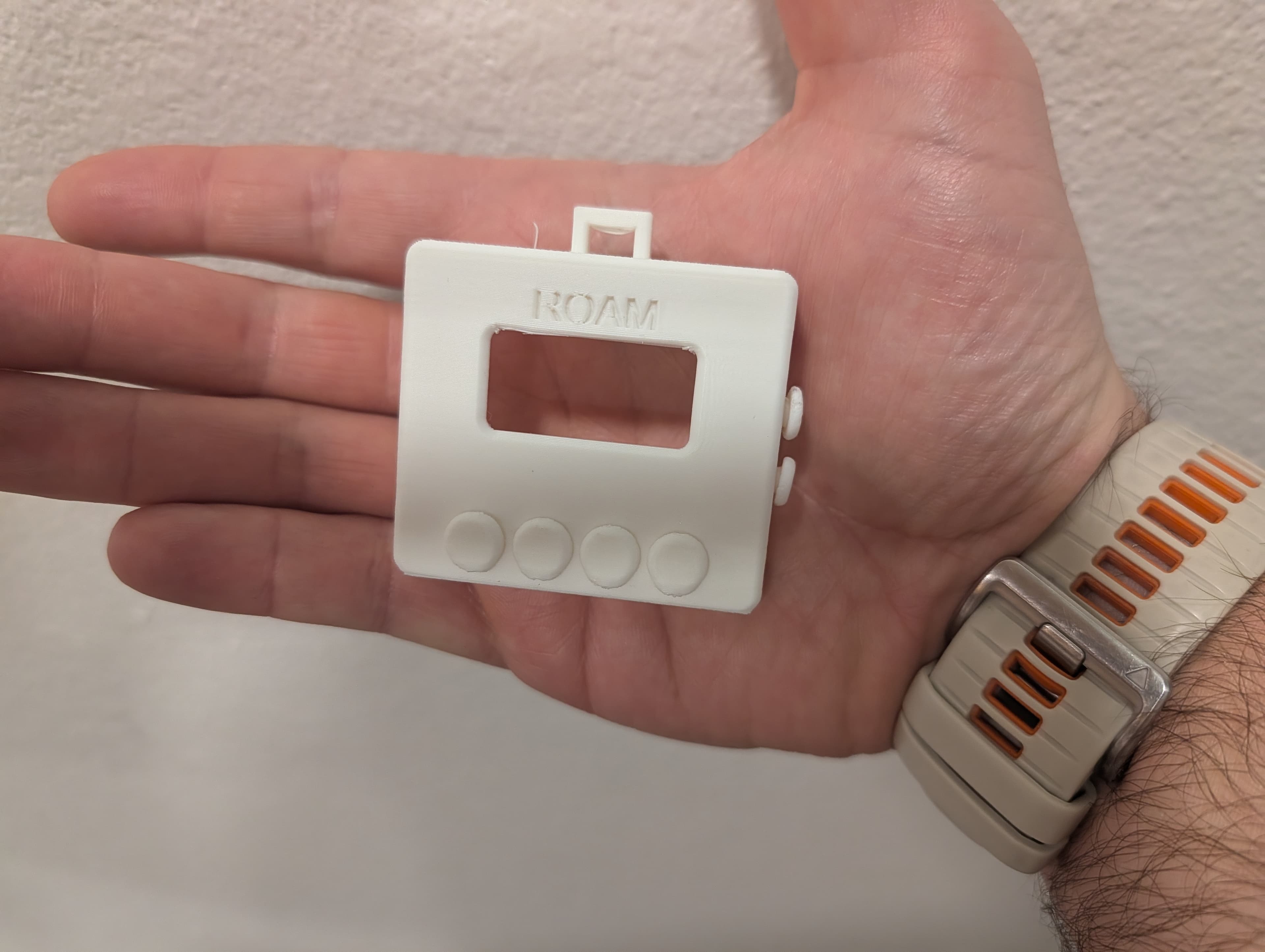 Roam Mini empty shell in palm